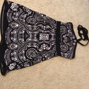 Black and white dress